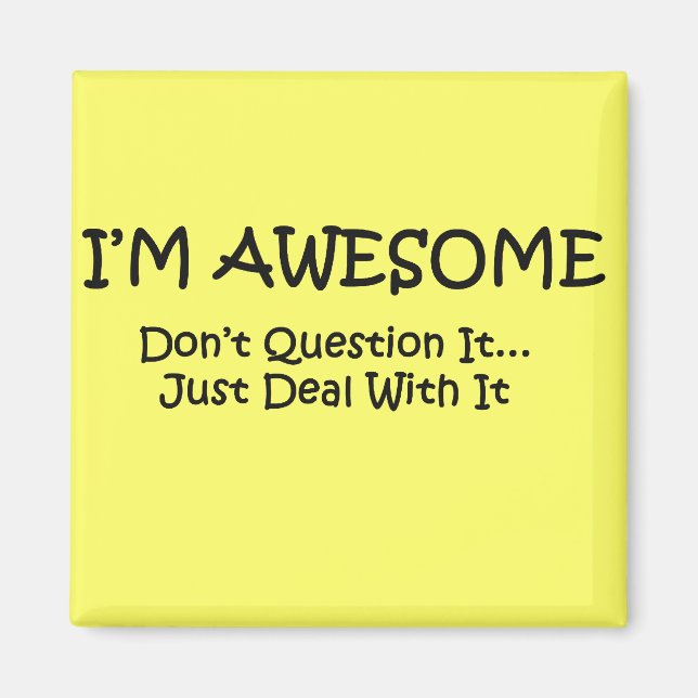 Aimant Je suis génial. (Devant)