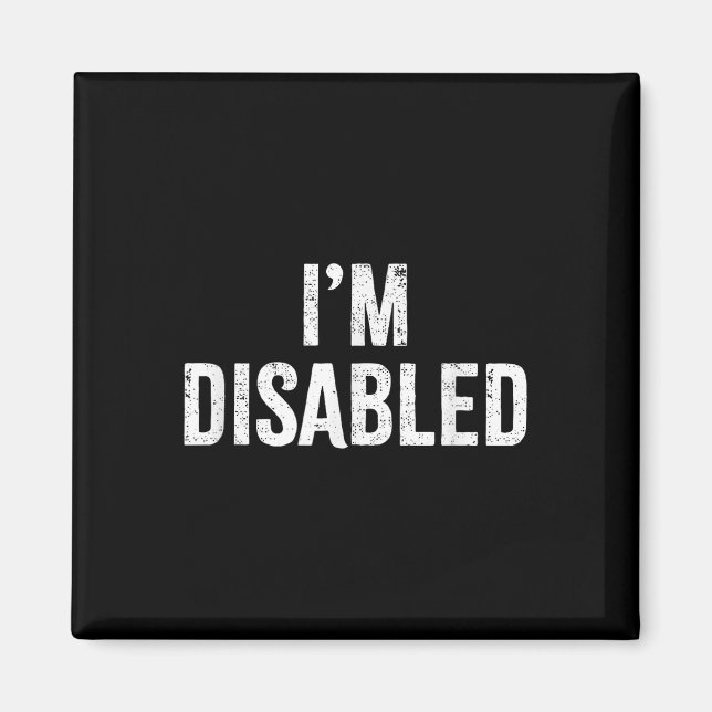 Aimant Je suis handicapé _ Fierté handicapée _1  (Devant)