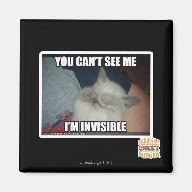 Aimant Je suis invisible (Devant)
