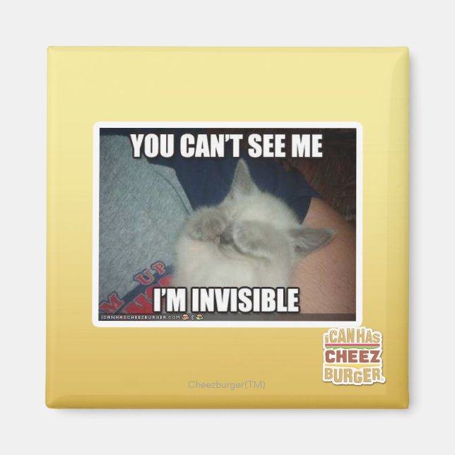 Aimant Je suis invisible (Devant)