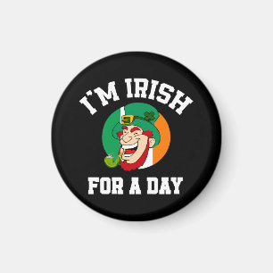 Aimant Je suis Irlandais pour un jour Saint Patricks sham