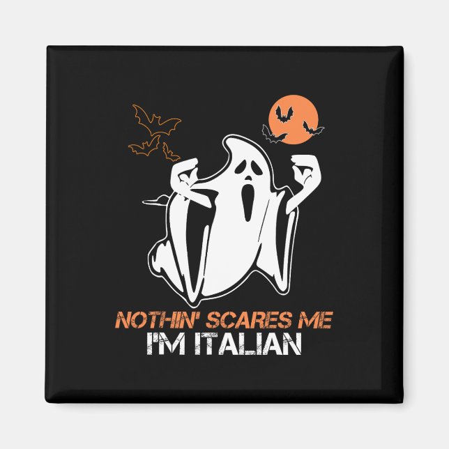 Aimant Je suis Italien Ghost Costume d'Halloween (Devant)