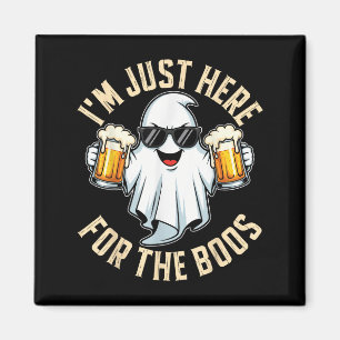 Aimant Je Suis Juste Ici Pour Le Boos Drôle Halloween Gho