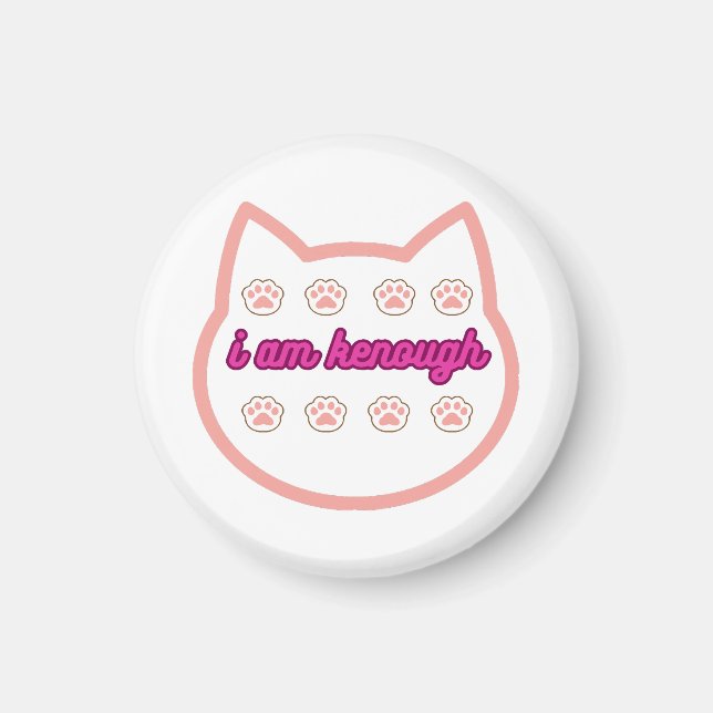 Aimant Je suis kassez t-shert cat (Devant)