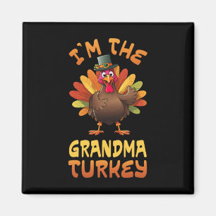 Aimant Je suis la grand-mère Turquie drôle Thanksgiving f