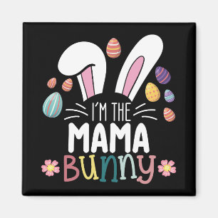 Aimant Je suis La maman Bunny Famille de Pâques Matching