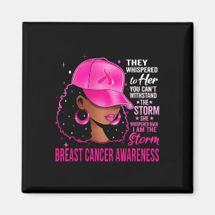 Aimant Je suis la tempête Black Femmes Cancer du sein Sur