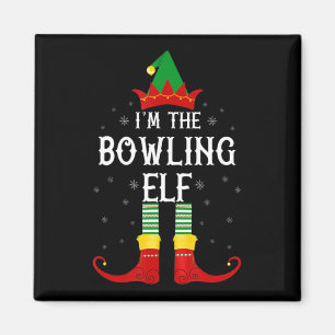 Aimant Je suis le Bowling Elf Family Group Noël