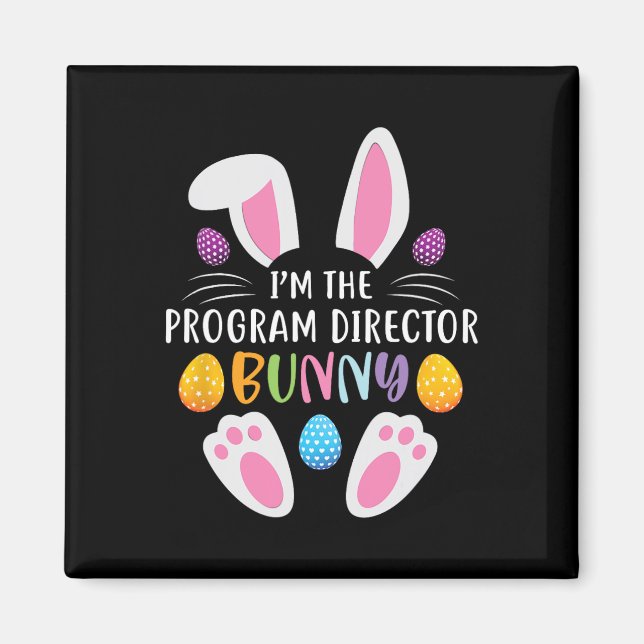 Aimant Je suis le directeur de programme Lapin drôle de j (Devant)
