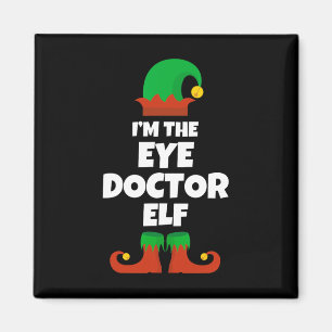 Aimant Je suis Le Docteur Oeil Famille Elf Pajama Fun Noë