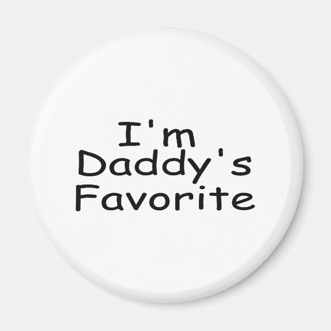 Aimant Je suis le Favori de papa (Devant)