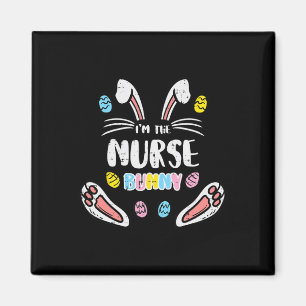 Aimant Je suis le lapin infirmière Mignon Pâques Famille