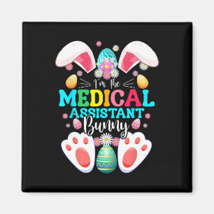 Aimant Je suis le lapin Médicale de Pâques Jour Rabbit Ma