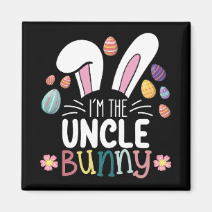 Aimant Je suis le lapin oncle de Pâques pour tenue de fam