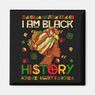 Aimant Je suis le Mois de l'histoire des Noirs Afro-Améri