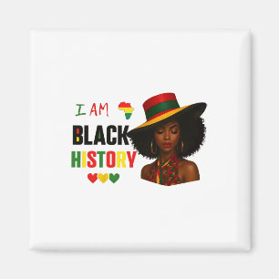 Aimant Je suis le mois de l'histoire des Noirs Afro-Améri