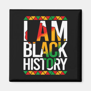 Aimant Je suis le Mois de l'histoire des Noirs Fierté afr