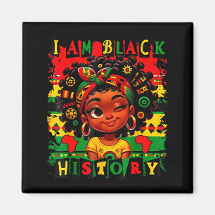 Aimant Je suis le Mois de l'Histoire des Noirs Filles Gar