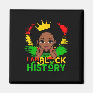 Aimant Je suis le Mois de l'Histoire des Noirs Mignonne F