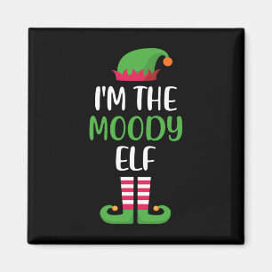 Aimant Je suis le pyjama de famille Moody Elf Christmas M