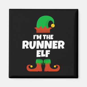 Aimant Je suis le Runner Elf Family Pyjama Noël Drôle R