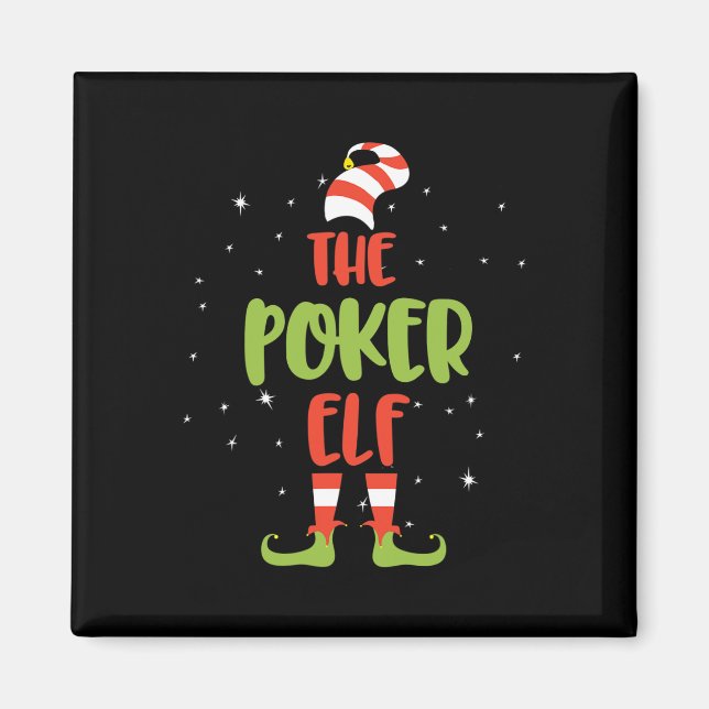 Aimant Je suis l'Elfe du Poker (Devant)