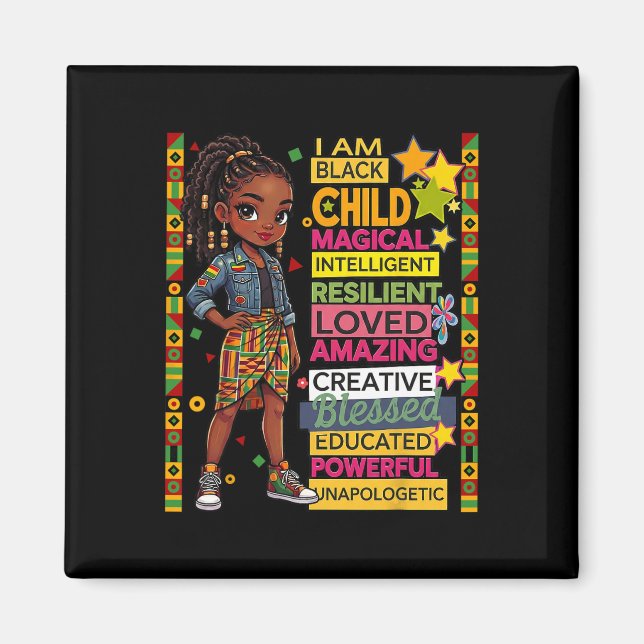 Aimant Je suis l'enfant noir Mois de l'histoire afro-amér (Devant)
