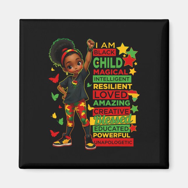 Aimant Je suis l'enfant noir Mois de l'histoire afro-amér (Devant)