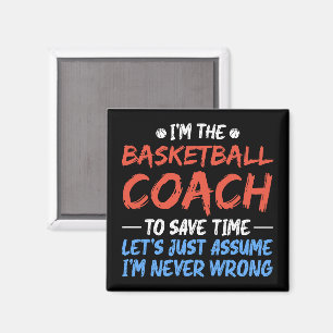 Aimant Je suis l'entraîneur de basket-ball pour gagner du