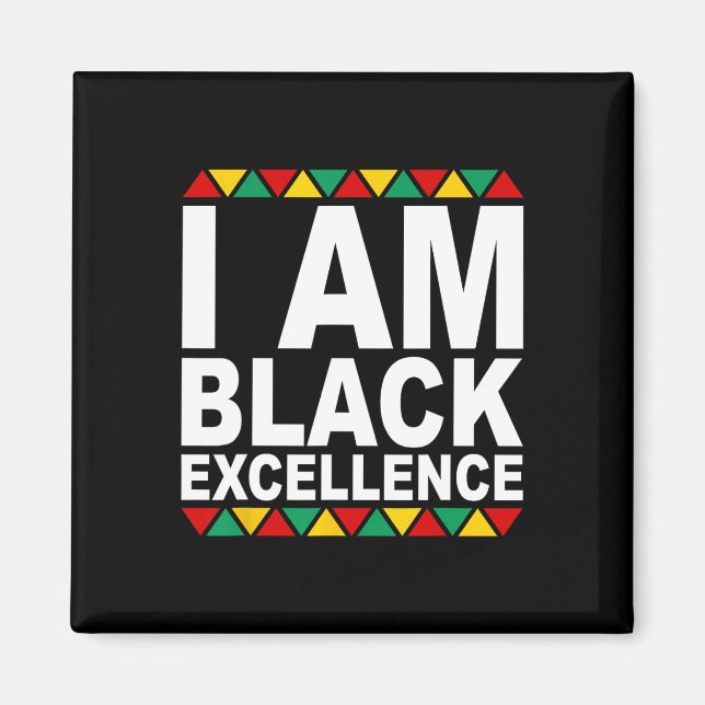 Aimant Je suis l'excellence noire Mois de l'histoire des  (Devant)