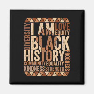 Aimant Je suis l'histoire noire Afro-Américaine Histoire