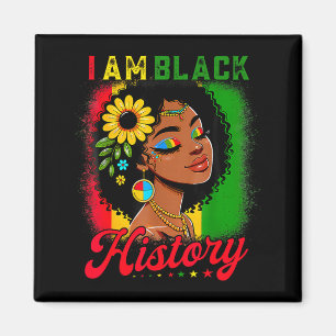 Aimant Je suis l'histoire noire Filles noires Femmes Hist