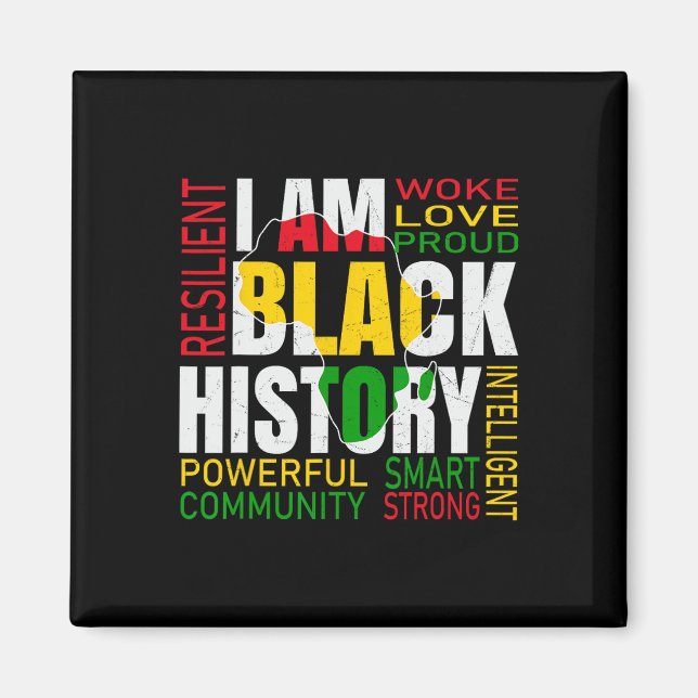 Aimant Je suis l'histoire noire Mois de l'histoire des No (Devant)