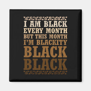 Aimant Je suis noir chaque mois Fierté Histoire noire Hom