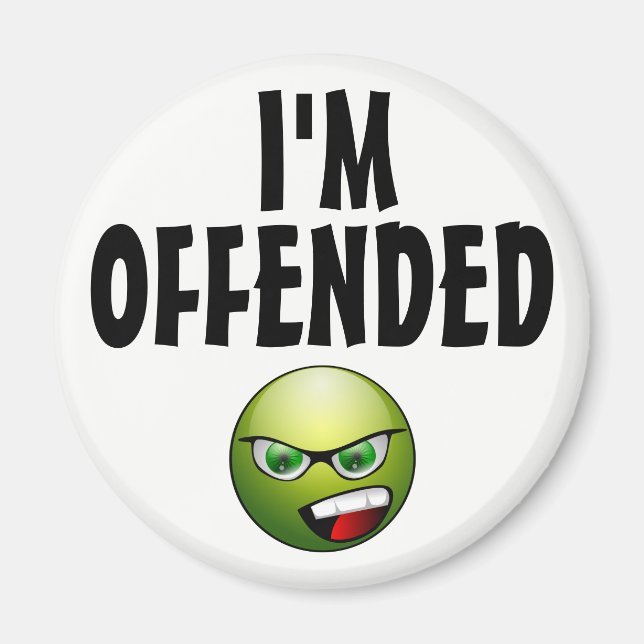 Aimant Je suis offensé de colère (Devant)