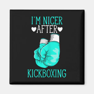 Aimant Je suis plus gentil après le kickboxing Drôle de k