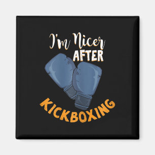 Aimant Je suis plus gentille après le kickboxing Design p