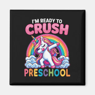 Aimant Je suis prêt à écraser la licorne des filles de ma