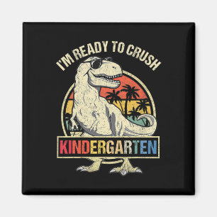 Aimant Je suis prêt à écraser la maternelle Dinosaure Gar