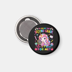 Aimant Je suis prêt pour la licorne de deuxième année Pre