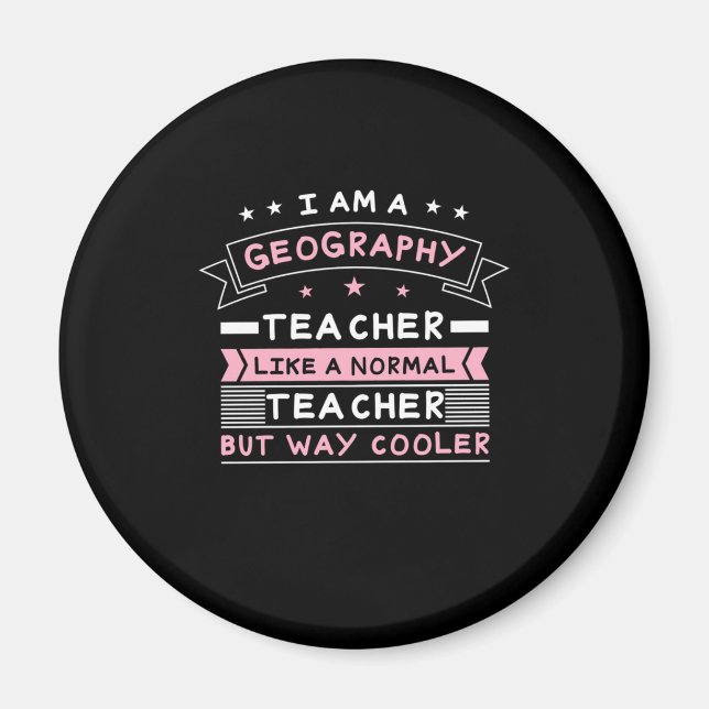 Aimant Je Suis Professeur De Géographie (Devant)