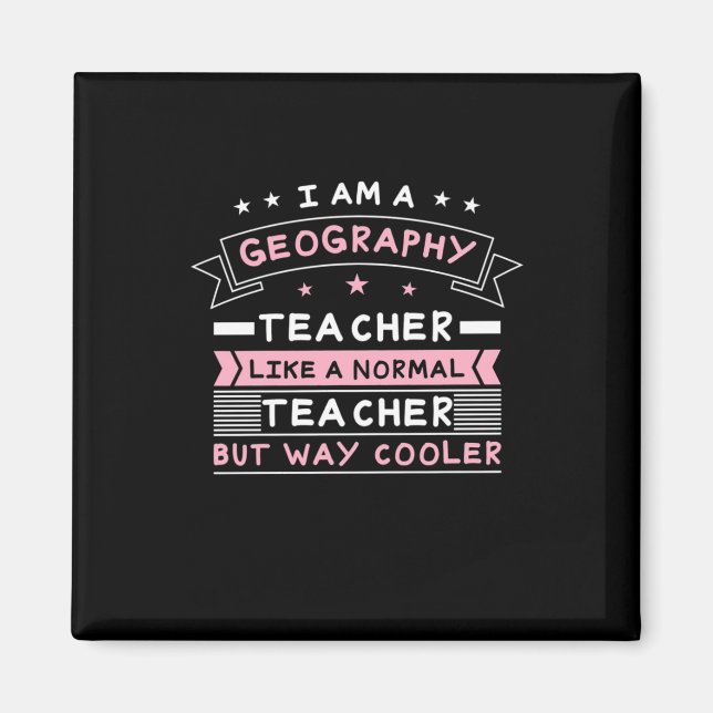 Aimant Je Suis Professeur De Géographie (Devant)