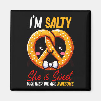 Aimant Je suis Salty Elle's Sweet Pretzel Ensemble sont g