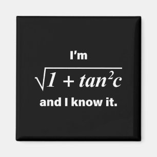 Aimant Je suis Sec C et je le sais Blague drôle de maths 
