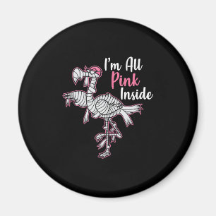 Aimant Je suis tout rose à l'intérieur drôle Halloween Fl