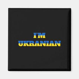 Aimant Je suis Ukrainienne Zelensky Ukraine Patriotic Fiè