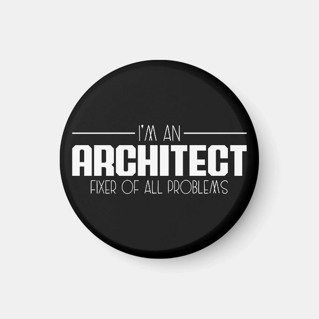 Aimant Je suis un architecte réparateur de tous les probl (Devant)