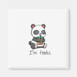 Aimant Je suis un autocollant foodie