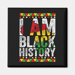 Aimant Je suis un cadeau d'histoire noire Fierté noire Am