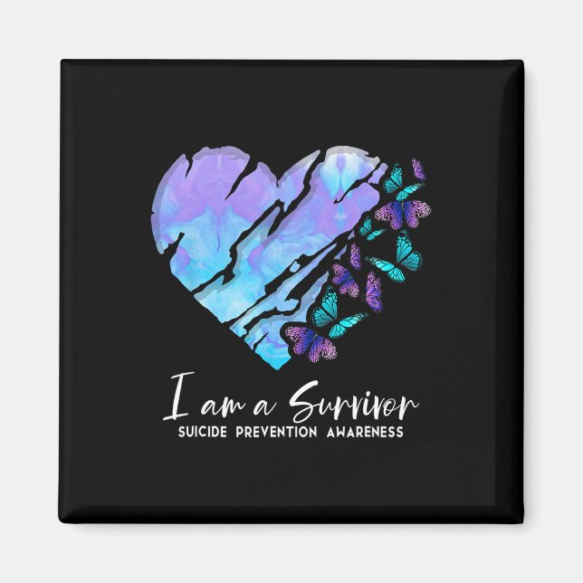 Aimant Je Suis Un Coeur De Sensibilisation À La Préventio (Devant)